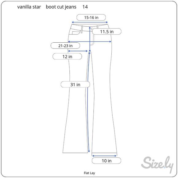 NWT Vanilla Star Vintage 90's Mid Rise Bootcut Jeans No Waistband Women's - Picture 11 of 11